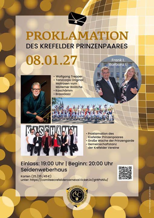 Kartenverkauf der Proklamation: